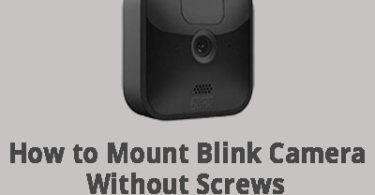 how to mount Blink camera without screws